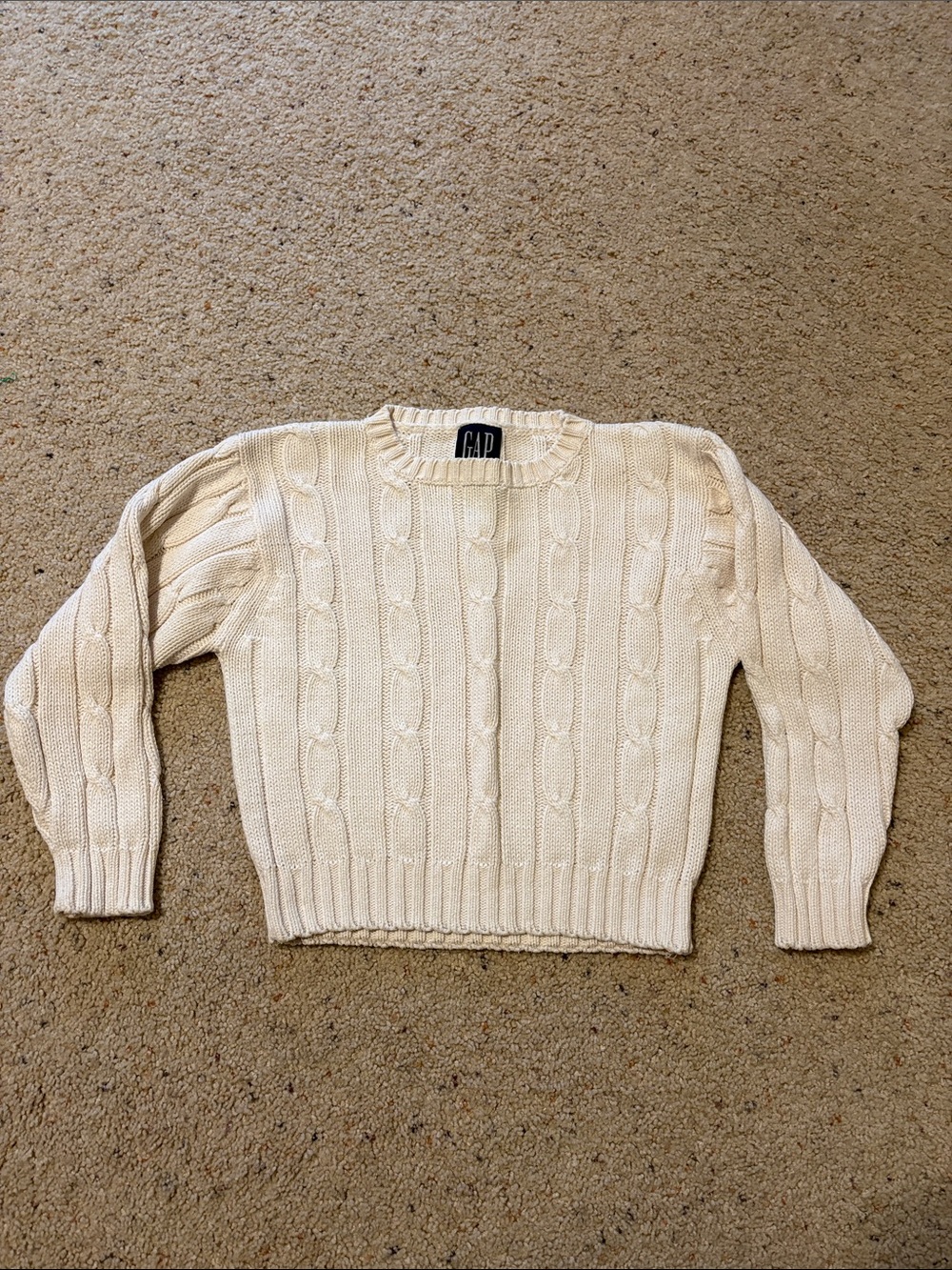 GAP Toddler Cream Cable Crew Sweater
